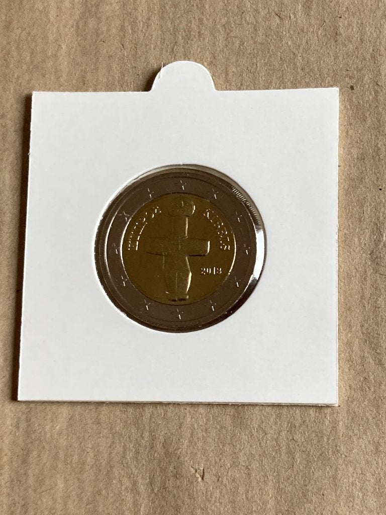 (60) 2 Euro. Cyprus 2018. Reguliere Munt. UNC., Ophalen of Verzenden, Cyprus, 2 euro, Losse munt