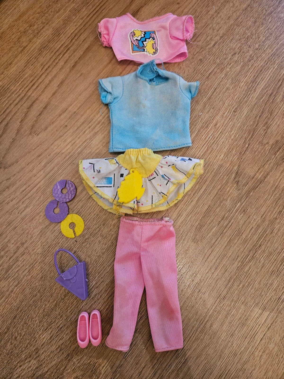 Mattel Barbie Cool Tops Skipper kledingset 1987, Ophalen of Verzenden, Gebruikt, Barbie