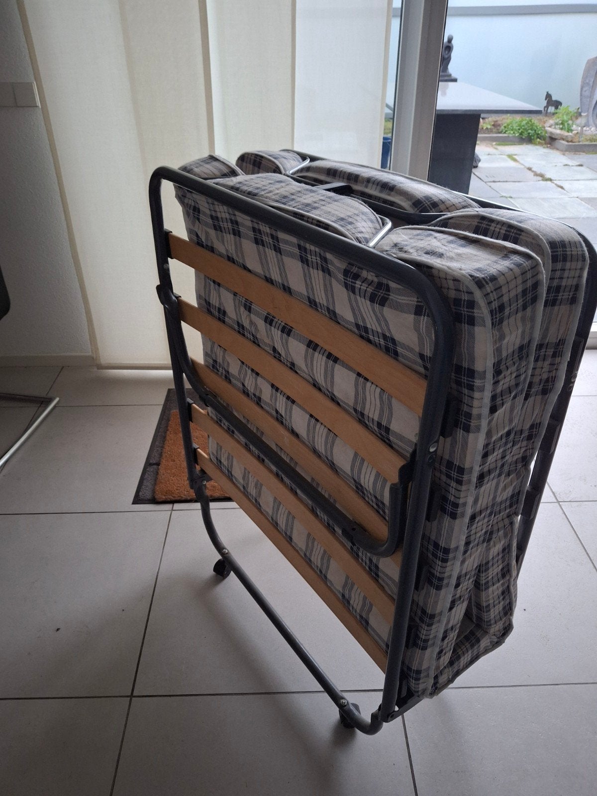 Opvouwbaar logeerbed met matras - ideaal voor gasten, Ophalen, Eenpersoons, Nieuw, 80 cm