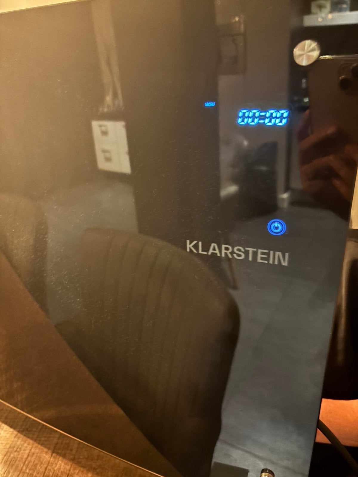 Klarstein glazen convectorkachel, Ophalen, 30 tot 80 cm, Radiator, Zo goed als nieuw
