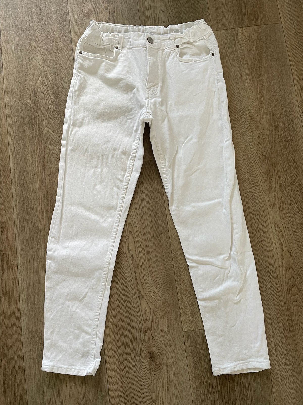 (crème) witte jeans broek 164, Ophalen of Verzenden, Zo goed als nieuw, Jongen of Meisje, Broek