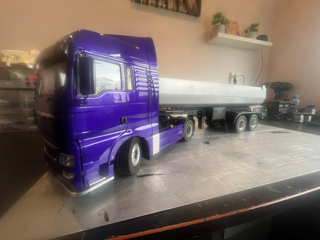 Tamiya MAN TGX 26.540 RC – werkende kipper, Ophalen, Gebruikt, Groter dan 1:32, Truck