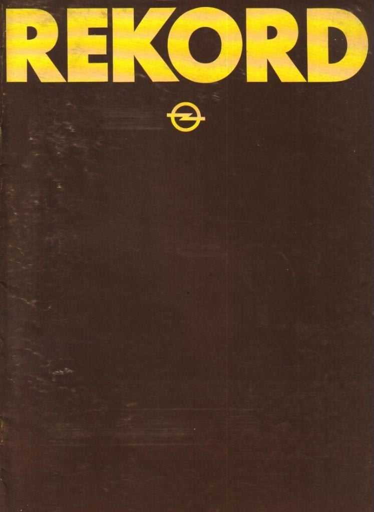Folder Opel Rekord Augustus 1980, Ophalen of Verzenden, Gelezen, Opel