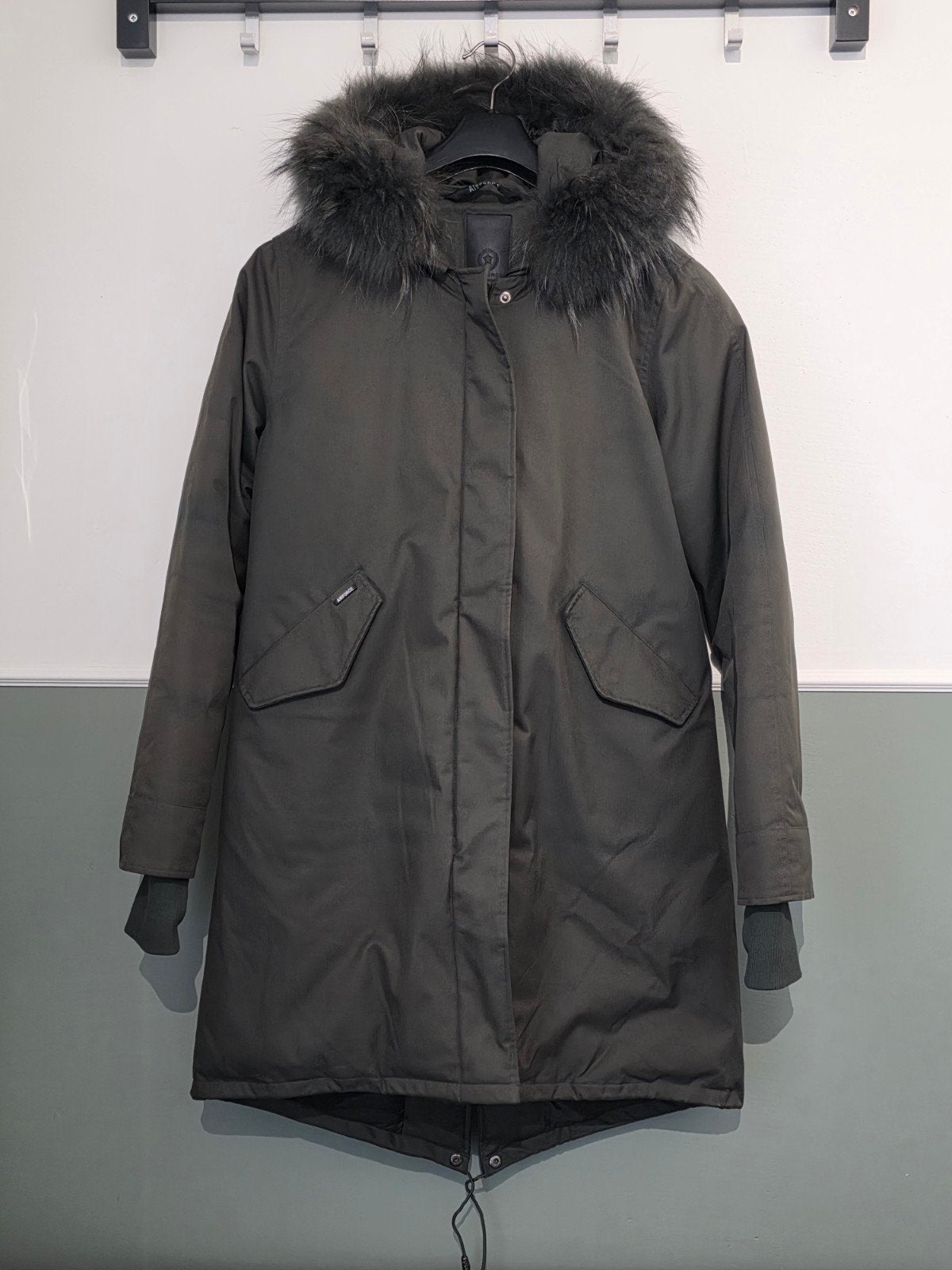 Dames Airforce Air Force winterjas Fishtail Parka maat XL, Airforce, Ophalen of Verzenden, Maat 46/48 (XL) of groter, Groen