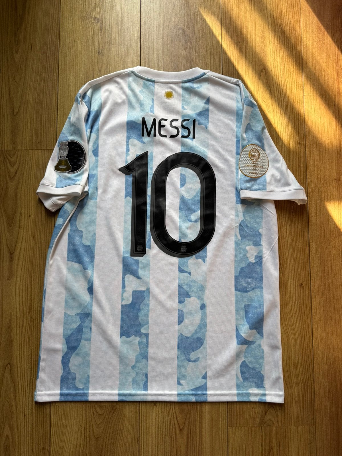Voetbalshirt Argentinië Lionel Messi #10 Copa America, Ophalen of Verzenden, Zo goed als nieuw, Shirt