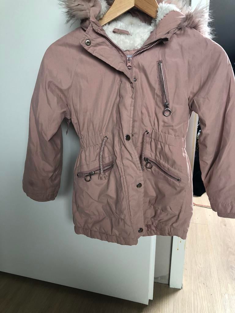 Leuke roze parka 122, Ophalen of Verzenden, Zo goed als nieuw, Meisje, Jas