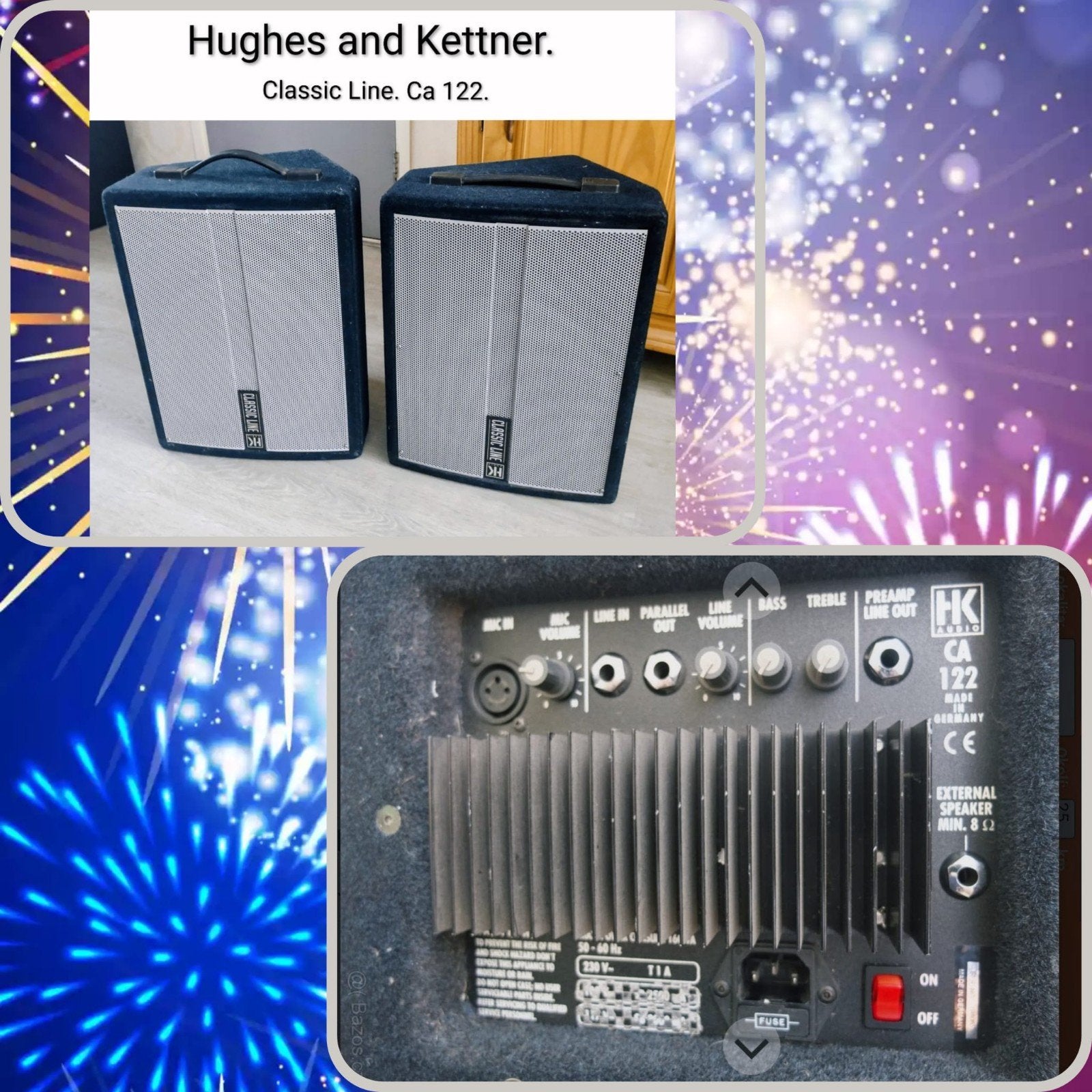 Hughes and Kettner Classic Line 
Actieve PA luidsprekers 
Ve, Ophalen, 100 watt of meer