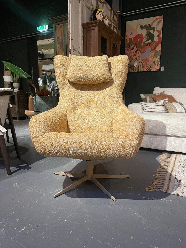 Fauteuil geel, Huis en Inrichting, Ophalen, Nieuw, 75 tot 100 cm, 75 tot 100 cm