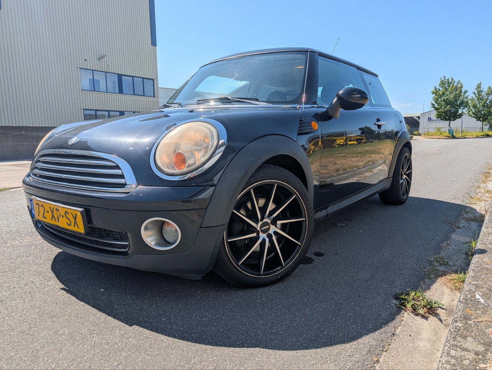 Mini ONE 1.4 Cooper 2007 Zwart Sport Apple CarPlay Airco 17", Auto's, Voorwielaandrijving, Stof, Zwart, 4 stoelen