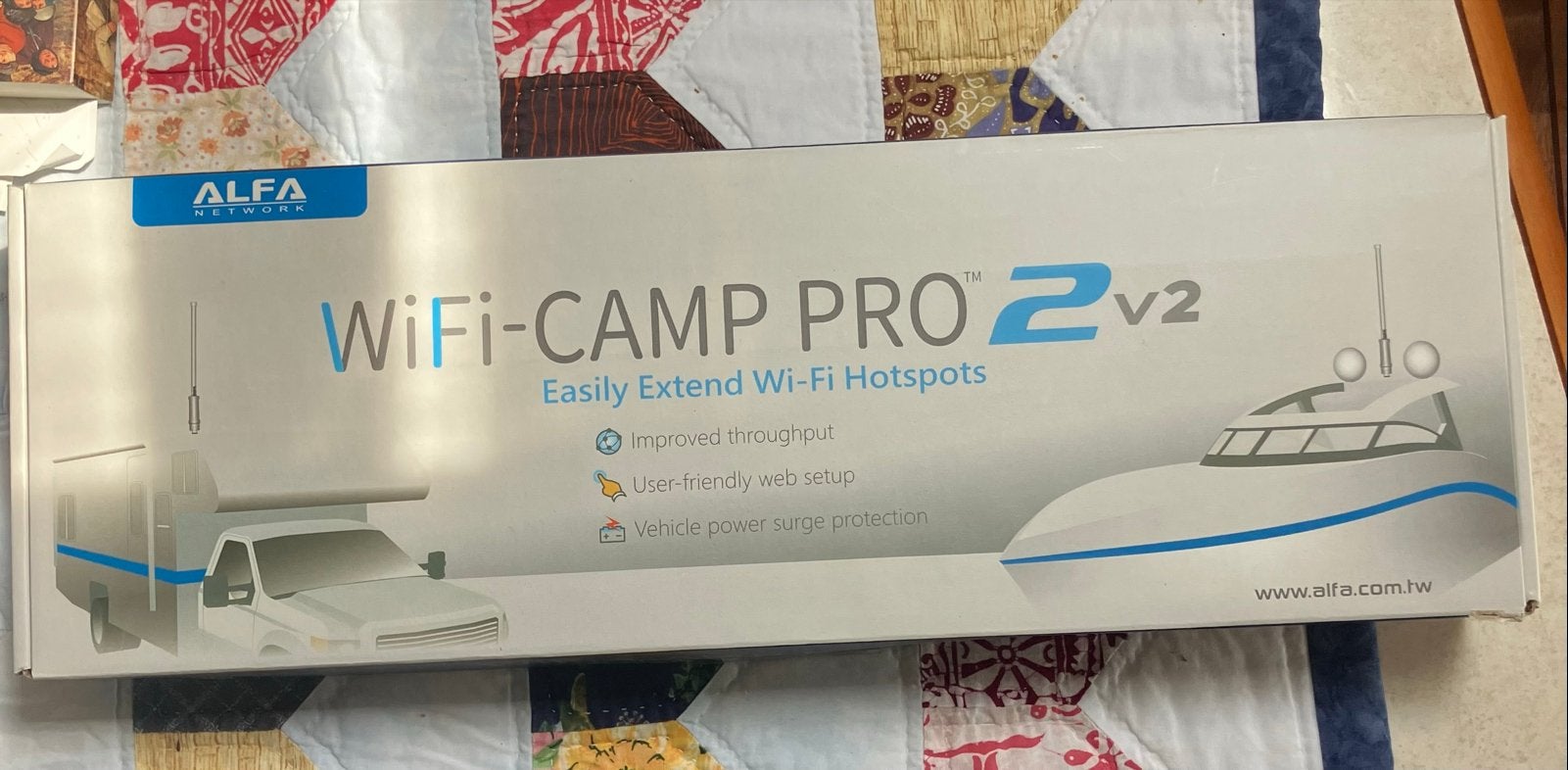 ALFA NETWORK WiFi-CAMP PRO 2v2 Hotspot Extender, Ophalen of Verzenden, Zo goed als nieuw