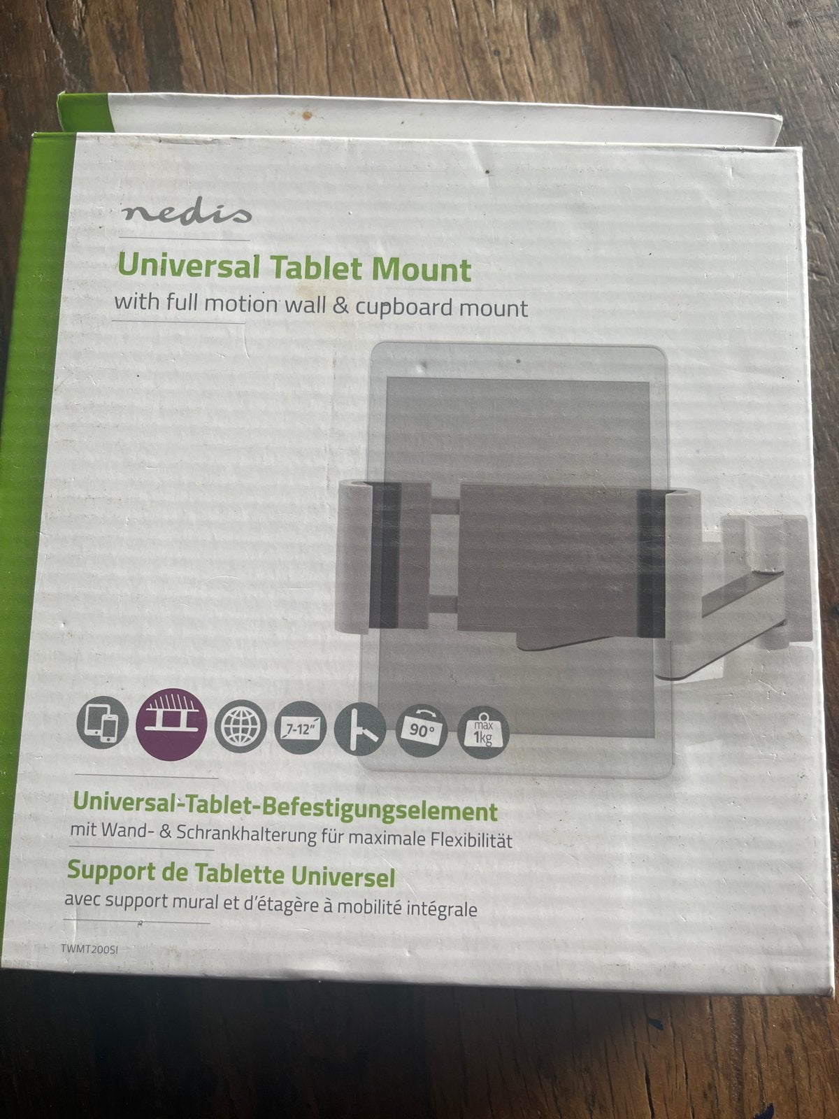 Nedis Universele Tablet Houder - Wand & Kast Montage, Ophalen of Verzenden, Nieuw, 7 inch of minder, Overige typen