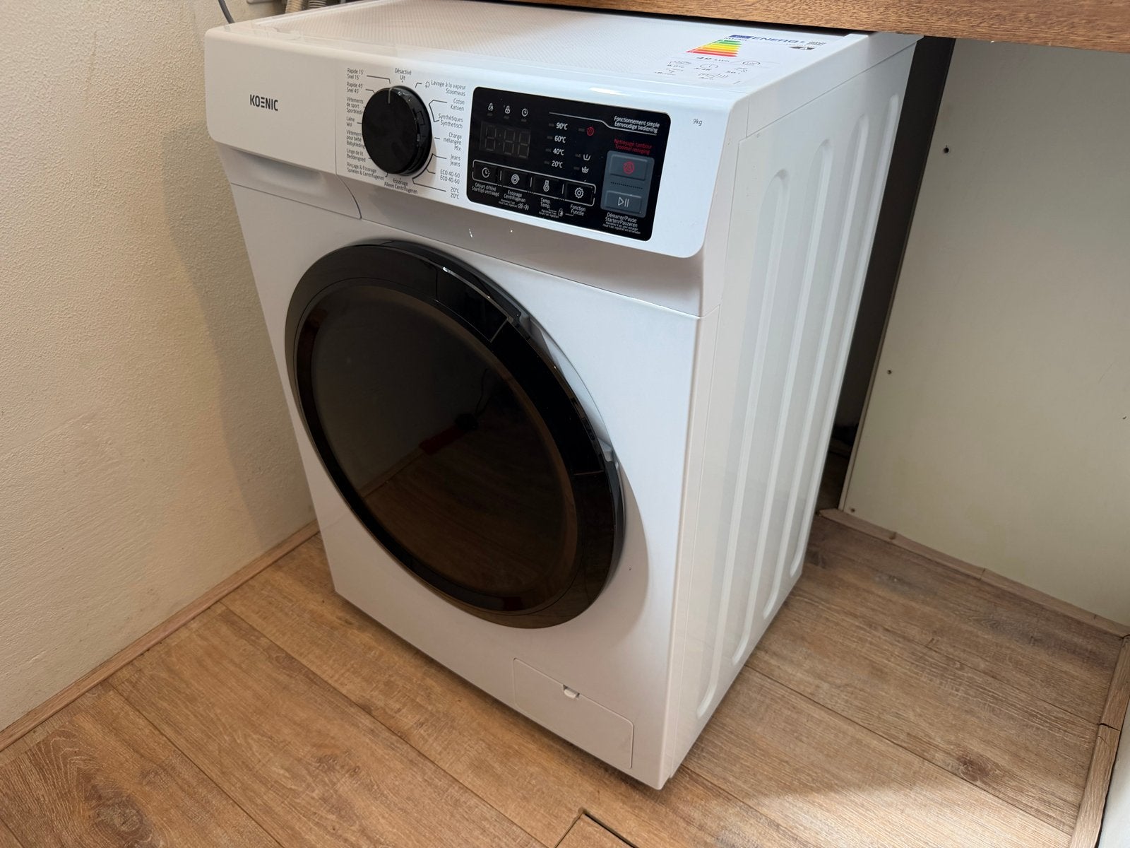 Koenic Wasmachine KWM 9116 - Nieuw, Witgoed en Apparatuur, Wasmachines, Ophalen, Zo goed als nieuw, 85 tot 90 cm, 1200 tot 1600 toeren