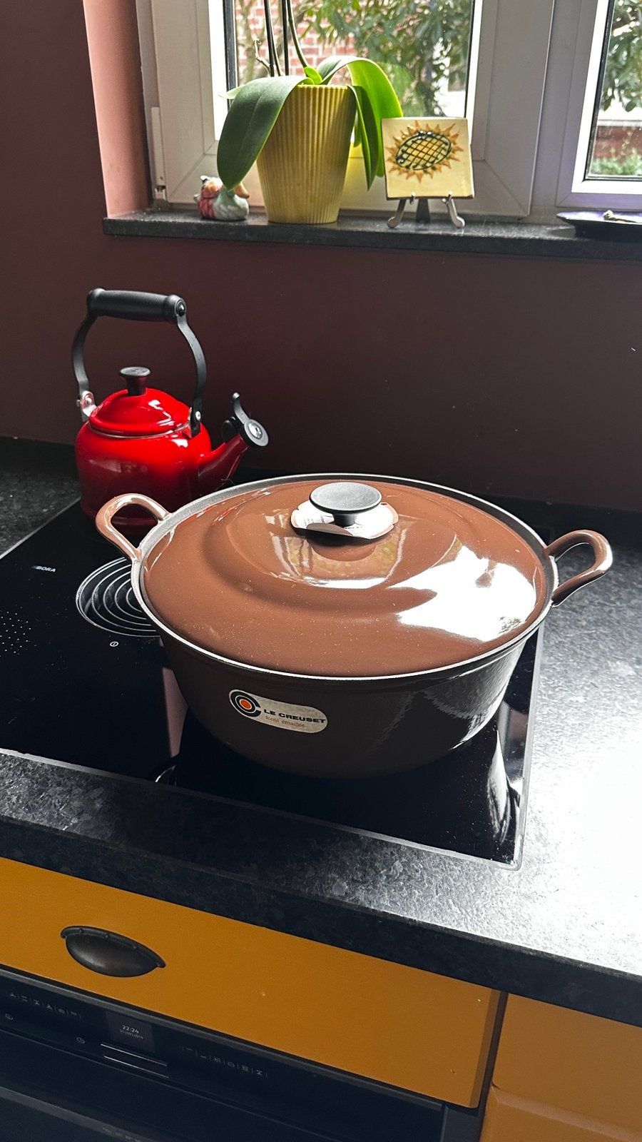 Nieuwe bruine le creuset pan, Braadpan, Nieuw, Le Creuset, Ophalen of Verzenden