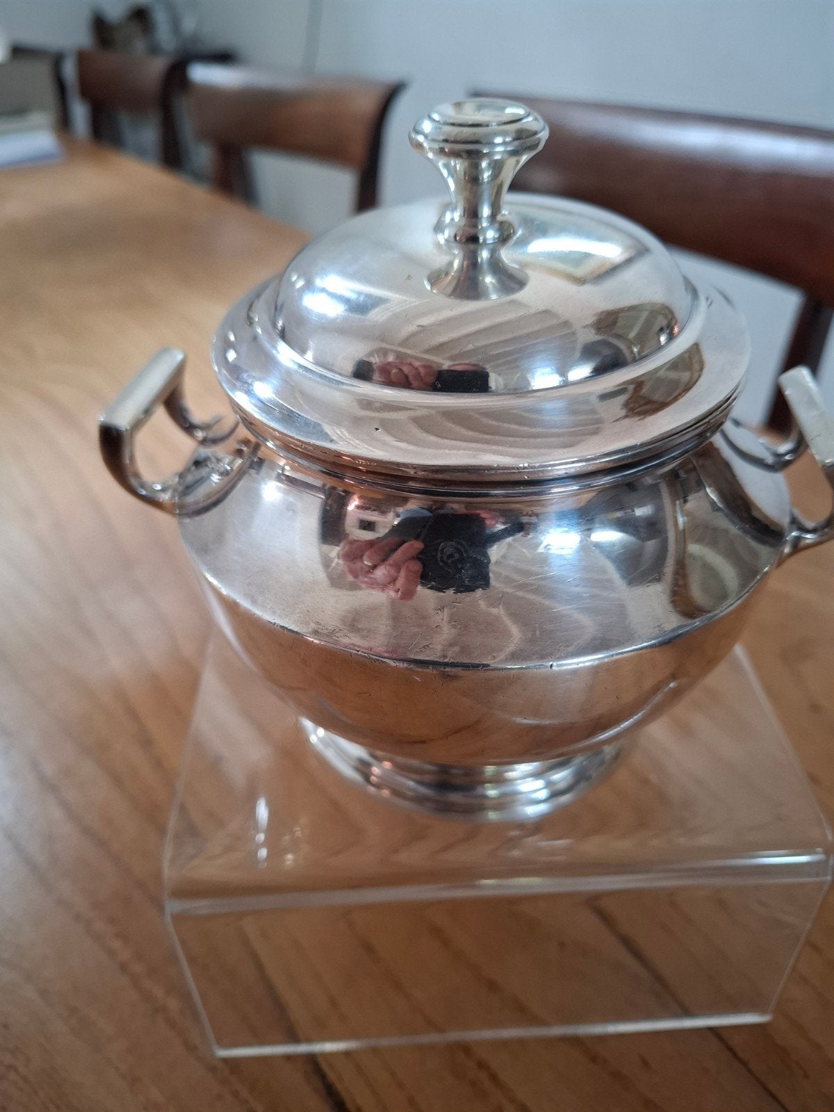Top juwelier Boulenger  verzilverde suikerpot, Antiek en Kunst, Verzenden