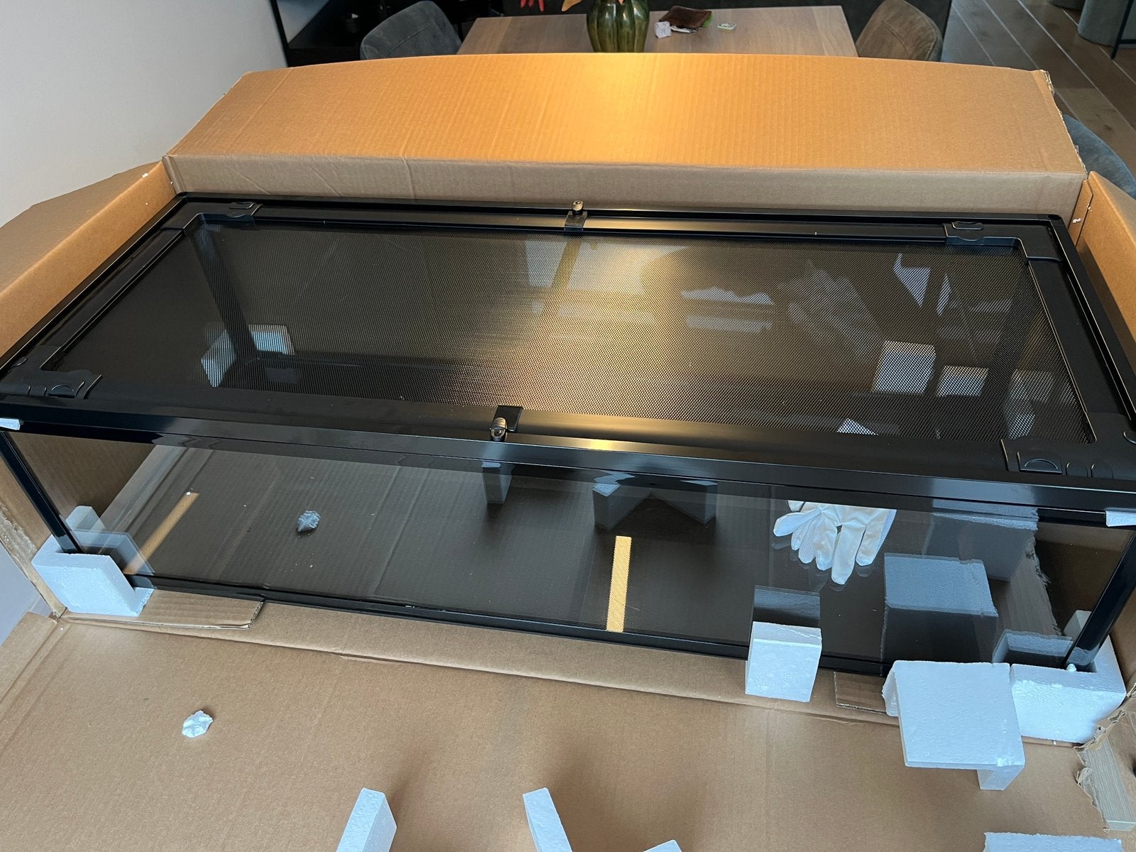 Compleet glazen knaagdierverblijf / gerbilarium, Overige typen, Nieuw, 75 tot 110 cm, Ophalen