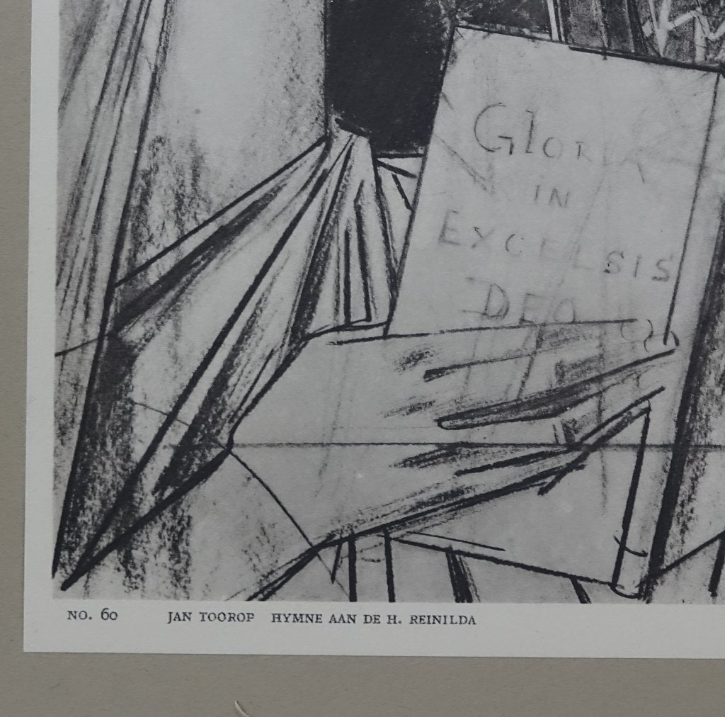 litho Jan Toorop, Personages en Fantasiefiguren, Ophalen of Verzenden, Lithografie, Gesigneerd in de plaat