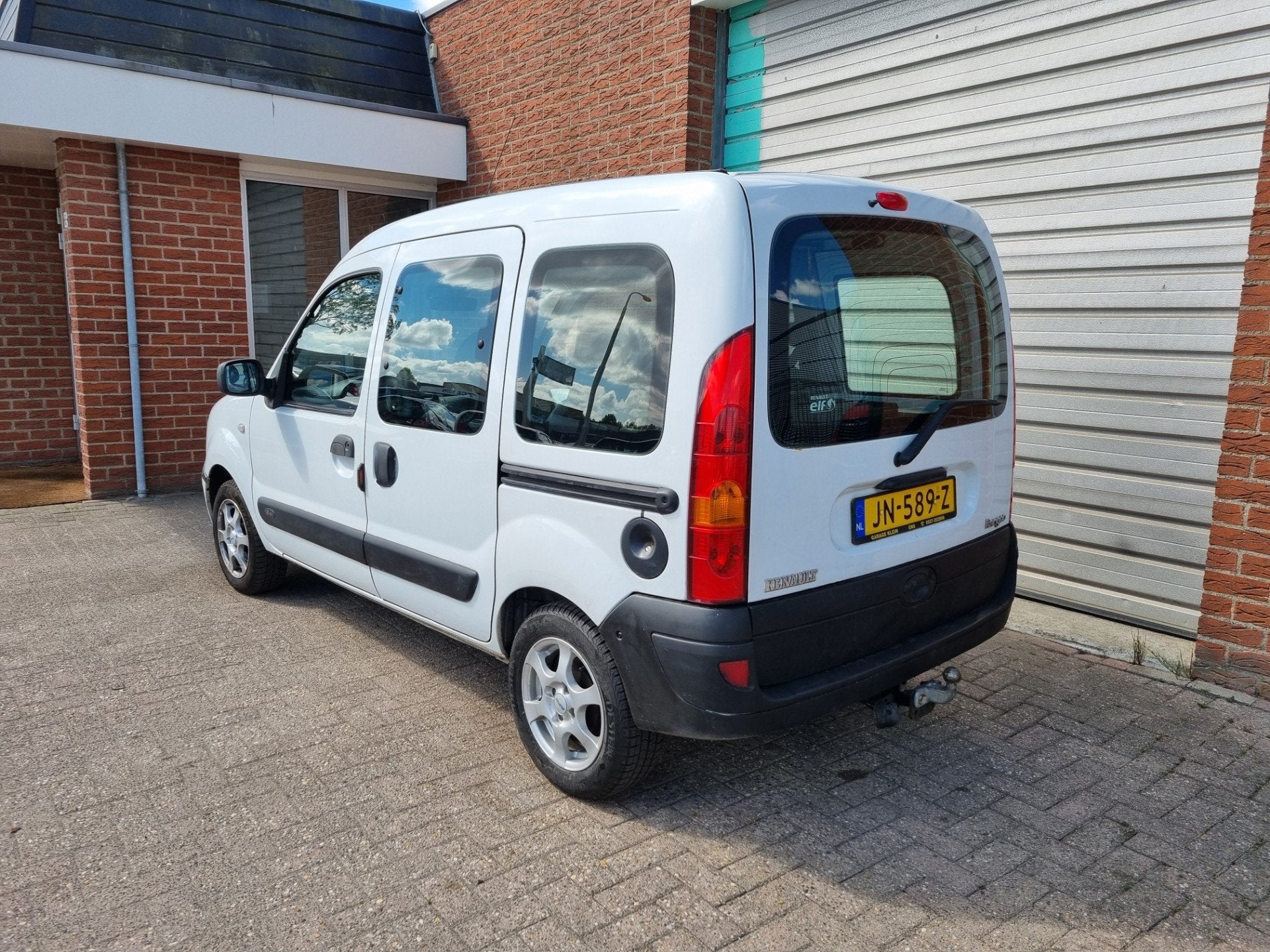 Renault Kangoo 1.2-16V Authentique Airco! Bj:2008, Auto's, Voorwielaandrijving, Elektrische ramen, 4 cilinders, Wit