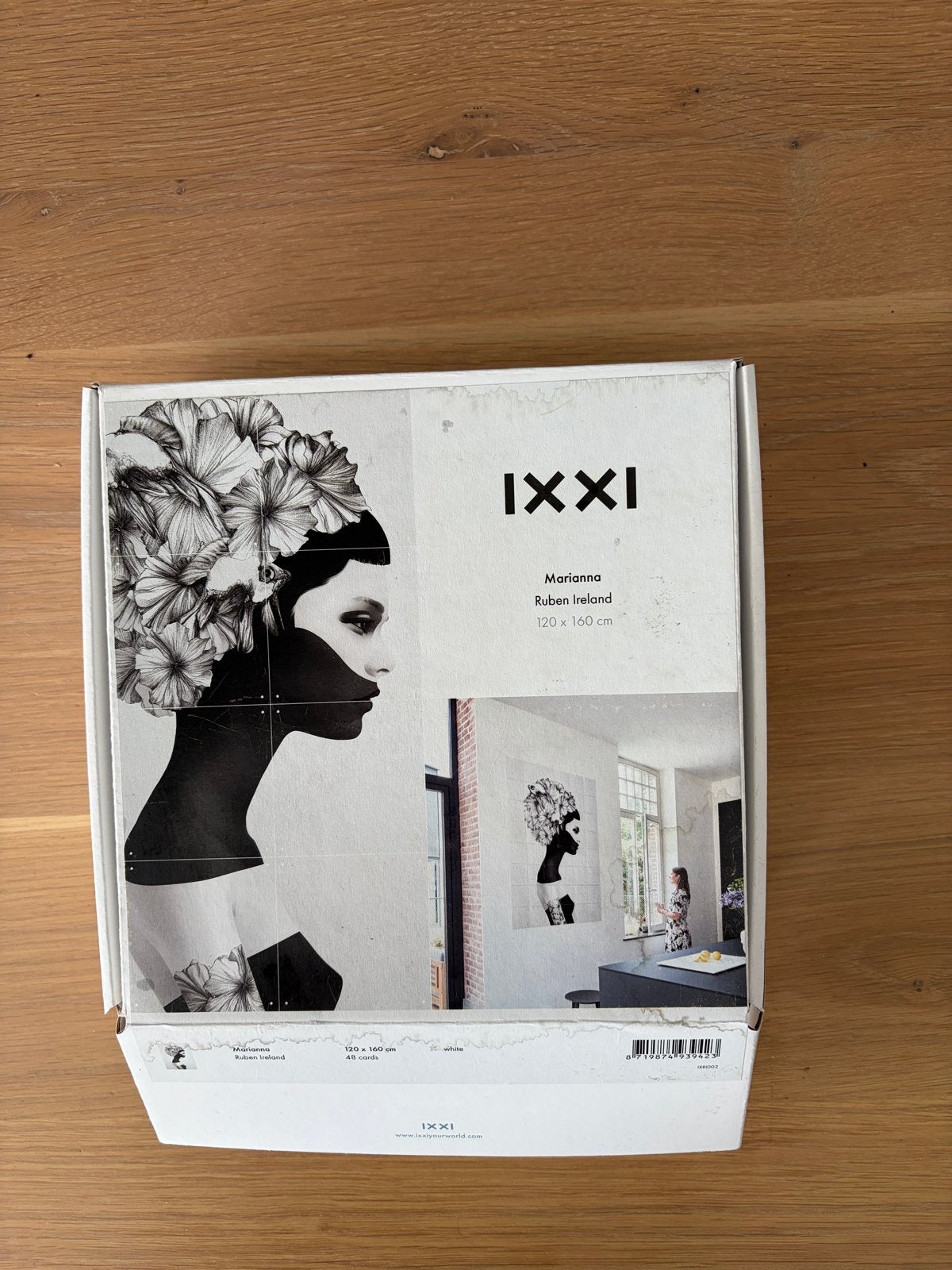 IXXI Marianna Ruben Ireland wanddecoratie 120x160 cm, Ophalen, Gebruikt, Zwart, Wandbord of Wandpaneel