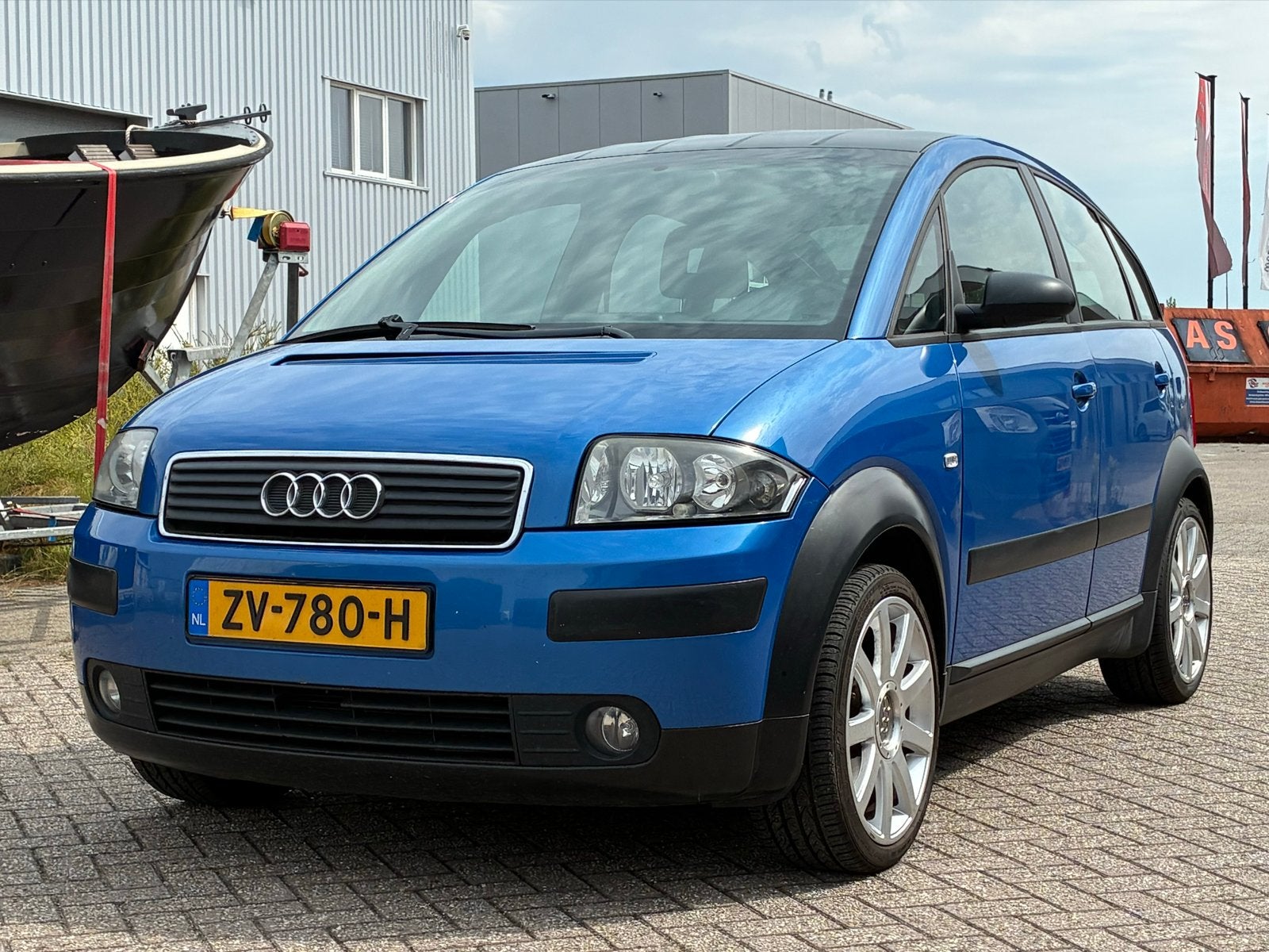 Audi A2 1.6 FSI Colorstorm 81KW 2005 Blauw, Voorwielaandrijving, Stof, 40 €/maand, 4 cilinders