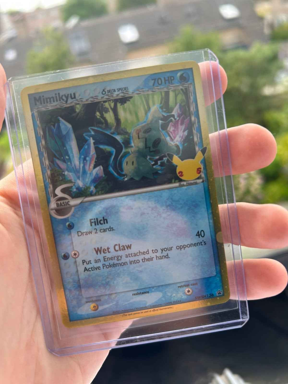 Mimikyu – Pokémon Celebrations Classic Collection, Hobby en Vrije tijd, Ophalen, Nieuw, Losse kaart, Foil
