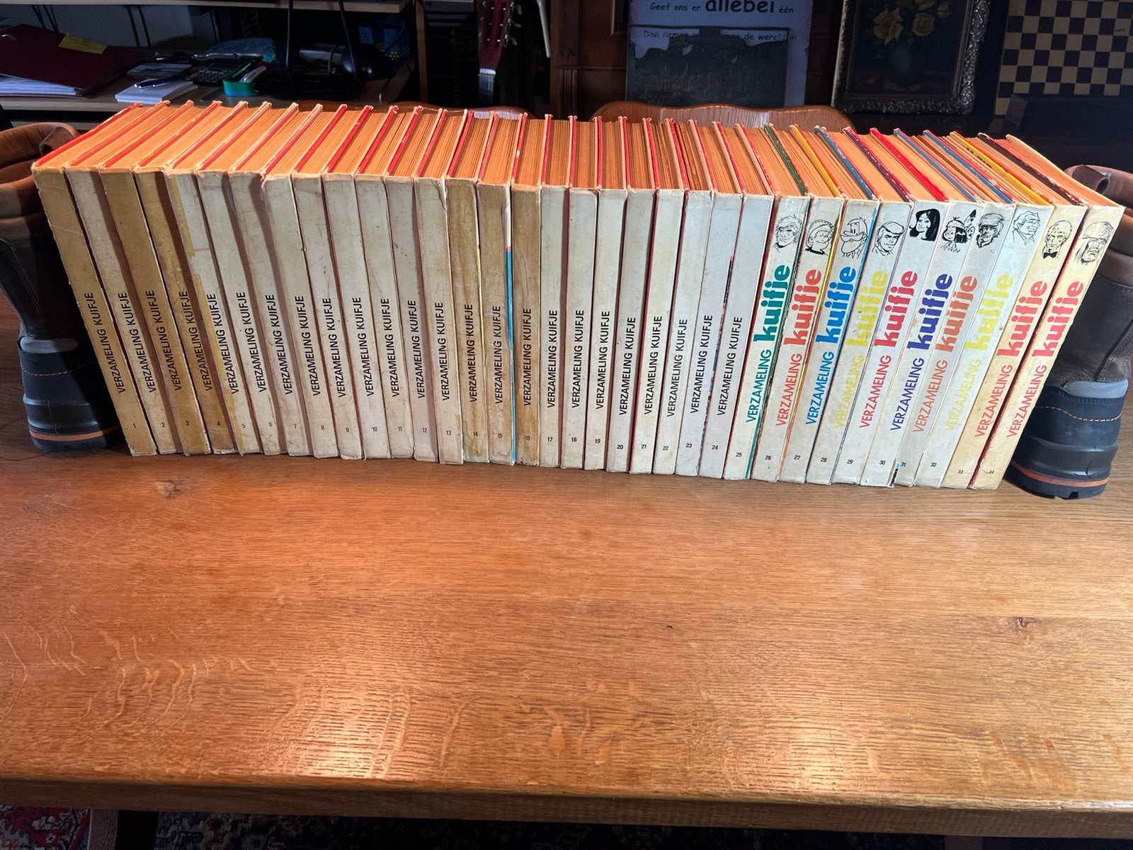 34 Hard Gebonden Uitgaven Kuifje (1975 - 1982) deel 1 t/m 34, Boeken, Stripboeken, Meerdere stripboeken, Ophalen, Gelezen