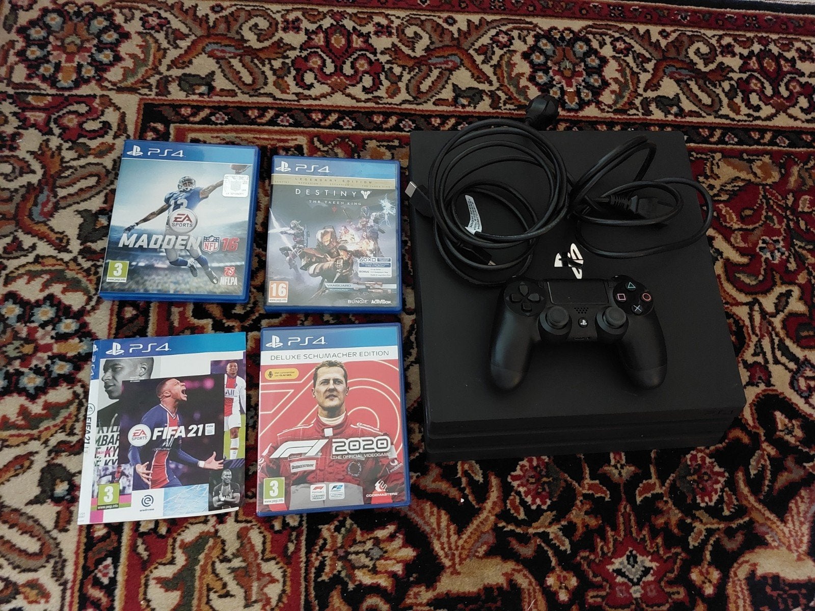 PlayStation 4 Pro 1tb , controller 4 games ps4, Ophalen, Gebruikt, Met 1 controller, Pro