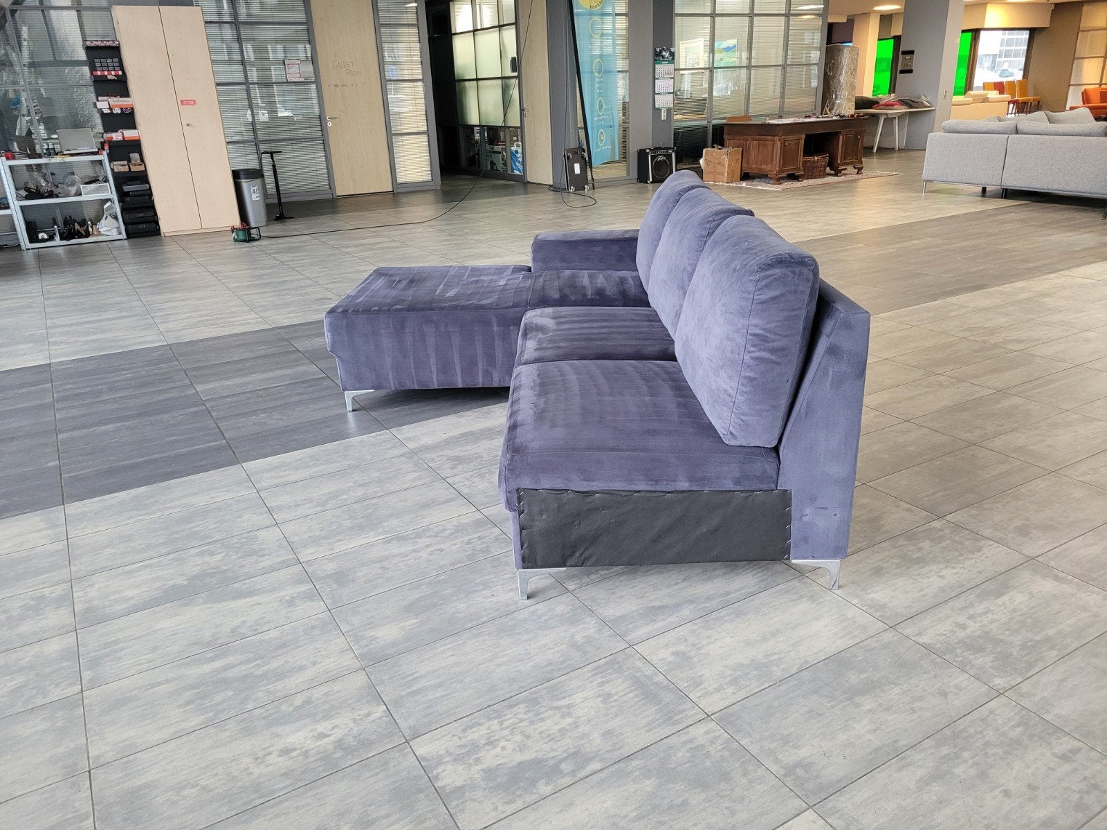 Foto 5 van ✅️️️️️️️️️️️ GEREINIGD velvet hoekbank 260x180 | BEZORGEN