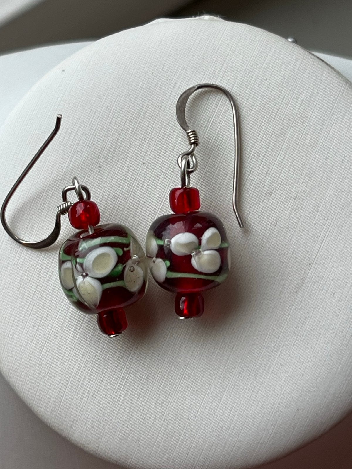 Zilveren Millefiori Oorbellen - Italië, 3,5 cm, Sieraden, Tassen en Uiterlijk, Oorbellen, Hangers, Verzenden, Zo goed als nieuw
