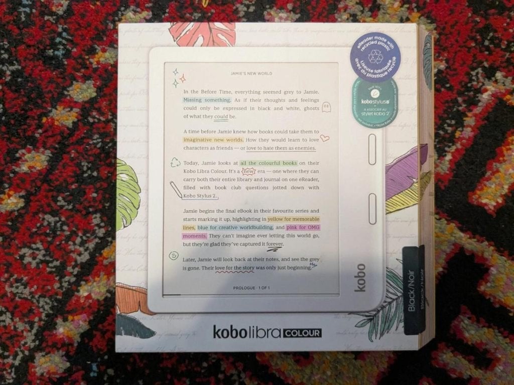 Kobo Libra Colour 7 E Ink eReader - Zwart (Open Box), Ophalen, Nieuw, Bluetooth