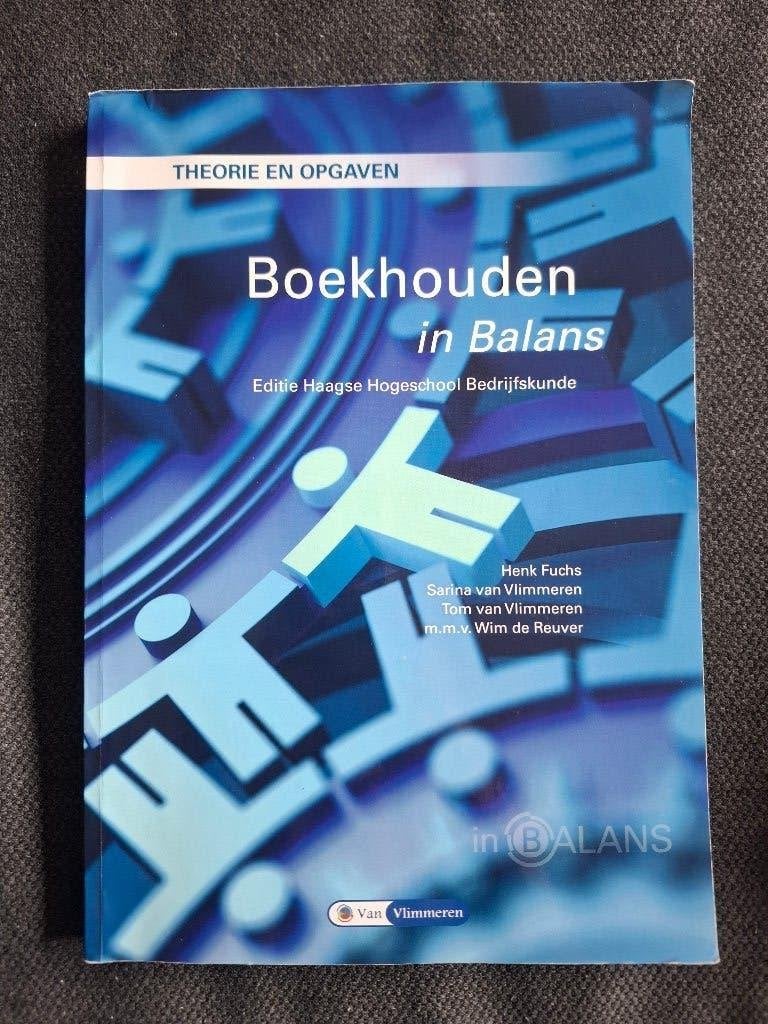 Boekhouden in Balans, Boeken, Zo goed als nieuw, Van Vlimmeren, Gamma, HBO