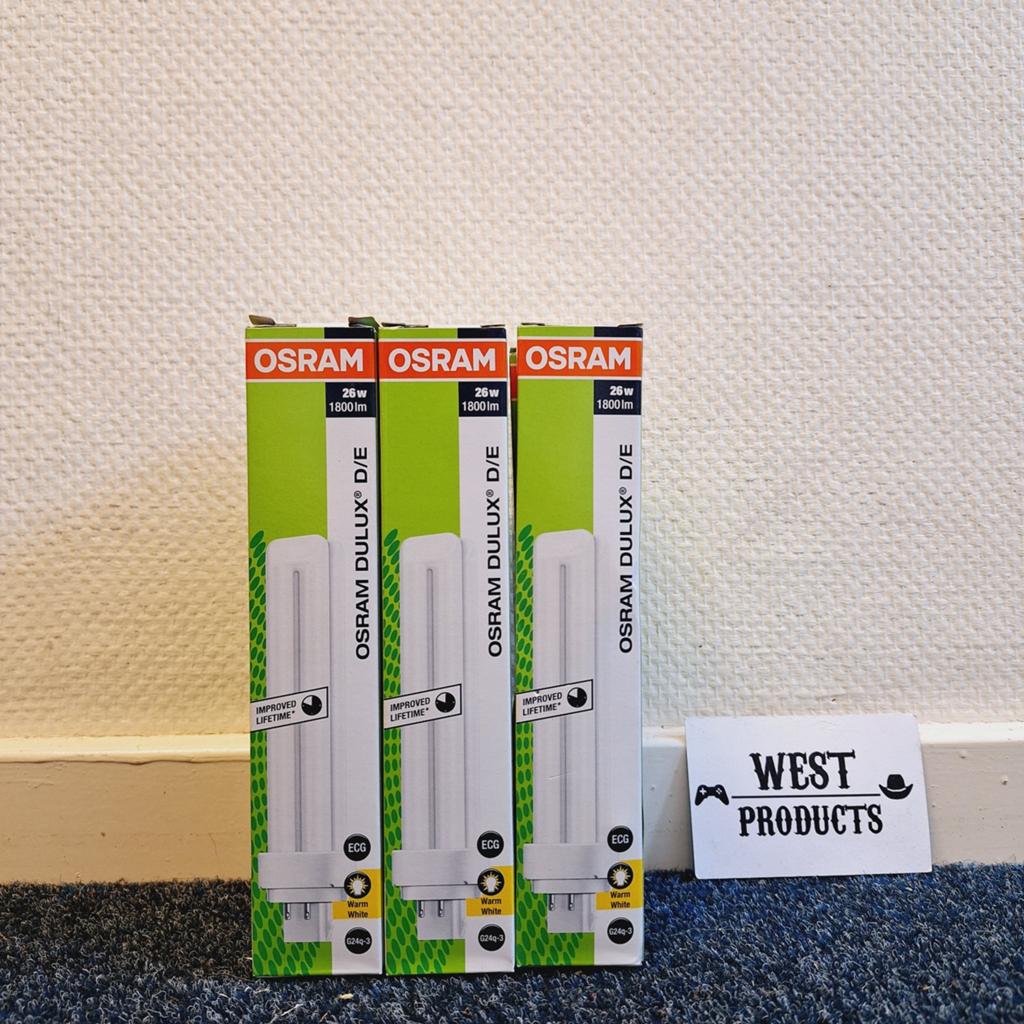 Nieuw: 6x Osram Dulux D/E 26W 830 | Warm Wit | 4-Pin Lamp, Minder dan 30 watt, ., Nieuw, Bipin of Steekvoet