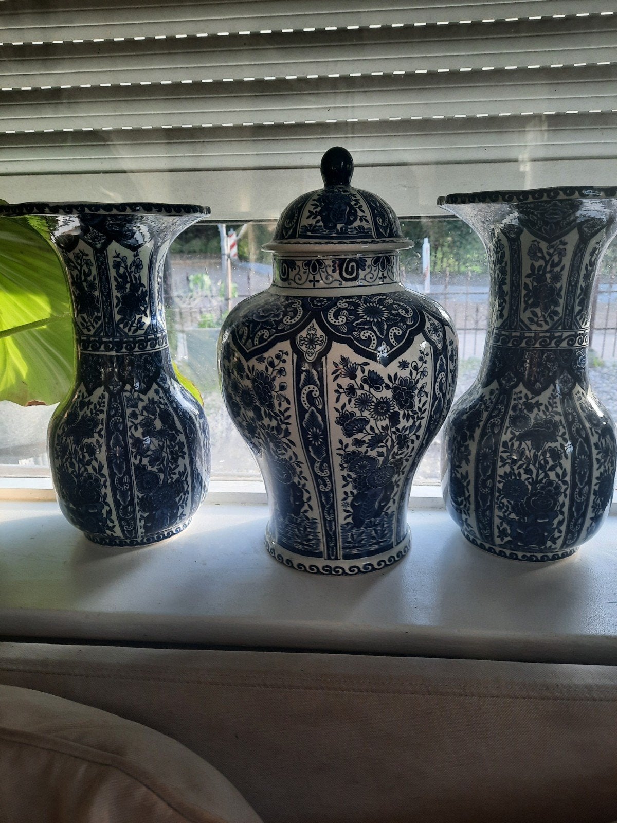 delfts blauw kaststel vazen, Ophalen of Verzenden