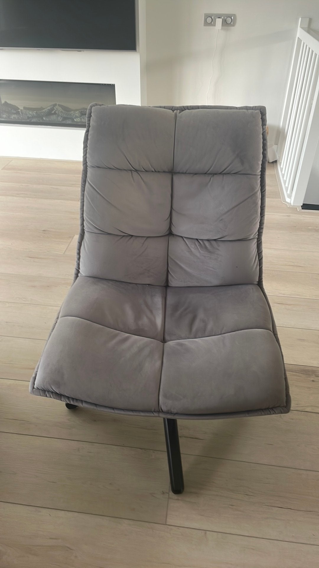 Fauteuil met draai, Huis en Inrichting, Fauteuils, Ophalen, Gebruikt, Minder dan 75 cm, Stof