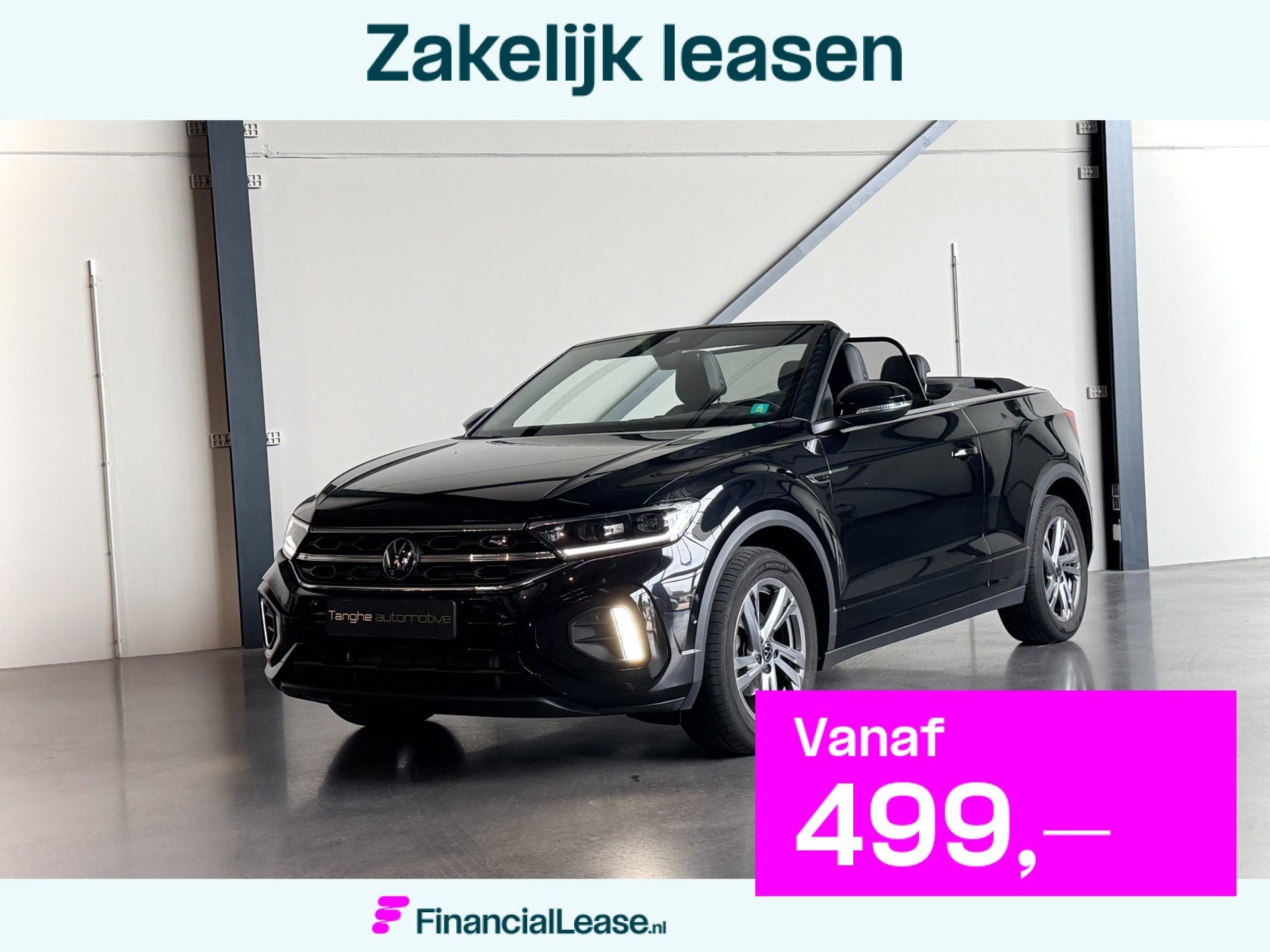 Volkswagen T-Roc Cabrio 1.5 TSI R-Line, ACC, Camera, Windsch, 4 cilinders, Leder, Benzine, 750 kg