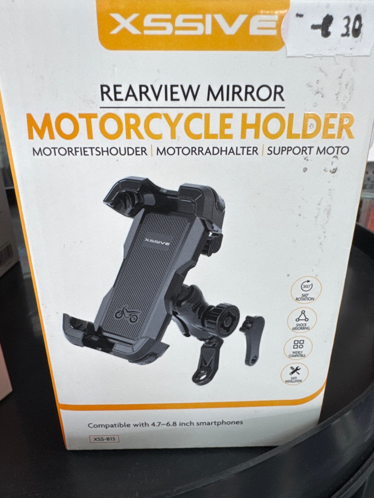 XSSIVE Motorfietshouder voor smartphones (4.7-6.8 inch), Ophalen, Nieuw, Gsm houder, Xssive