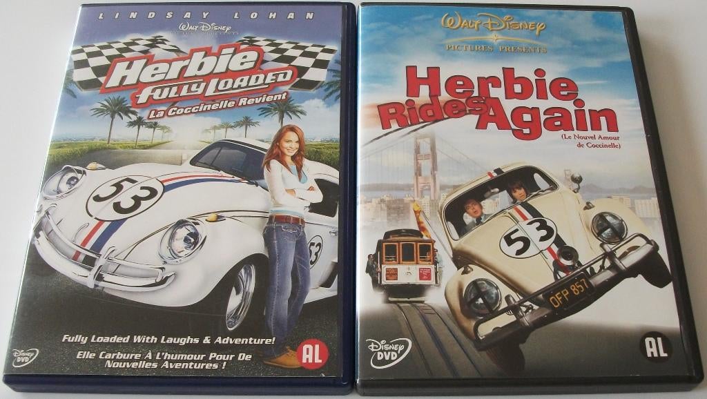 Film-Serie *** HERBIE *** 2 stuks Walt Disney, Alle leeftijden, Ophalen of Verzenden, Zo goed als nieuw