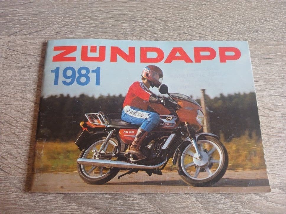 Zundapp Kalenderboekje 1981 Duits, Verzenden, Zo goed als nieuw