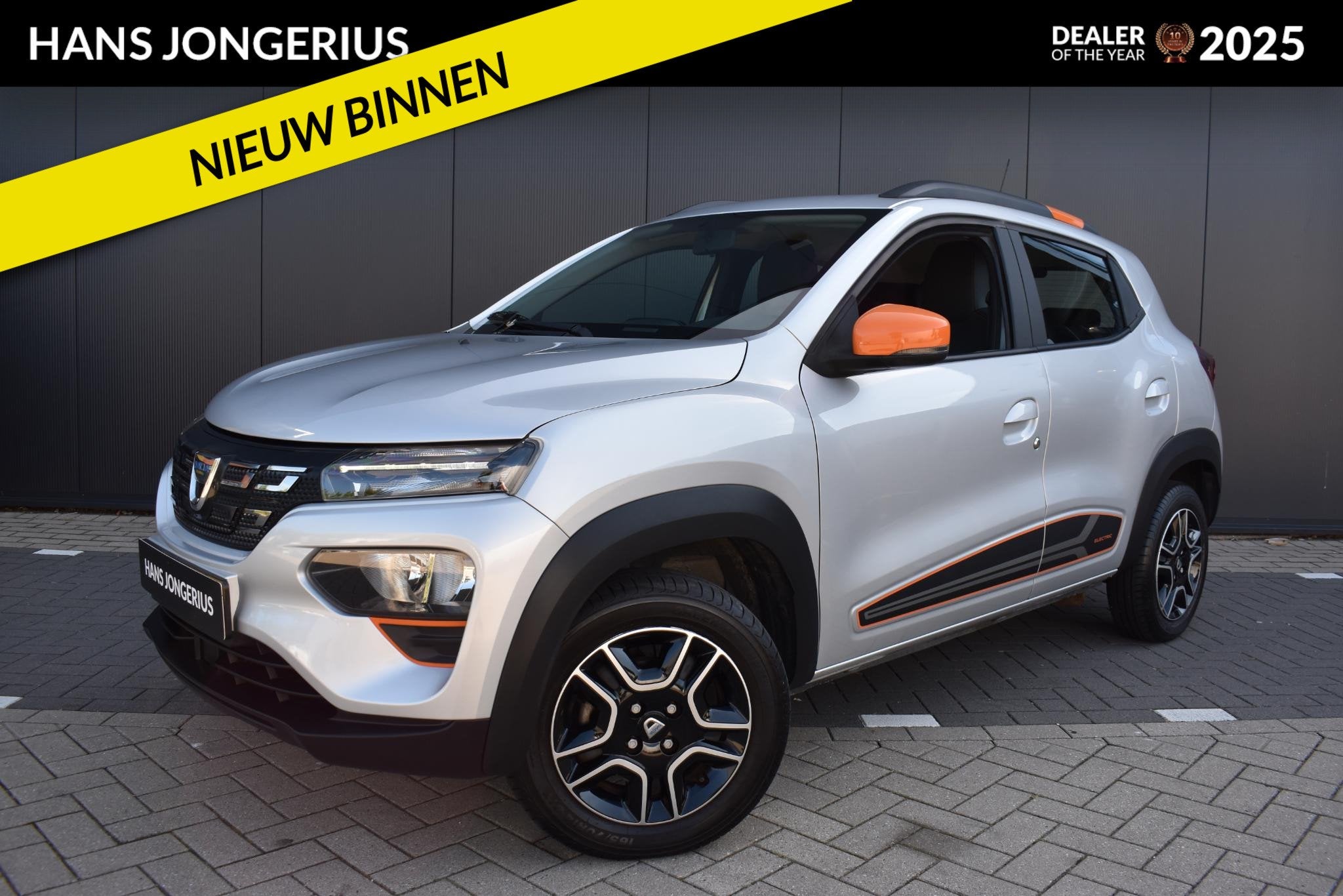 Dacia Spring Comfort Plus (Orange Pack) 27 kWh NAVIGATIE | C, Gebruikt, Leder en Stof, Te koop, 27 kWh