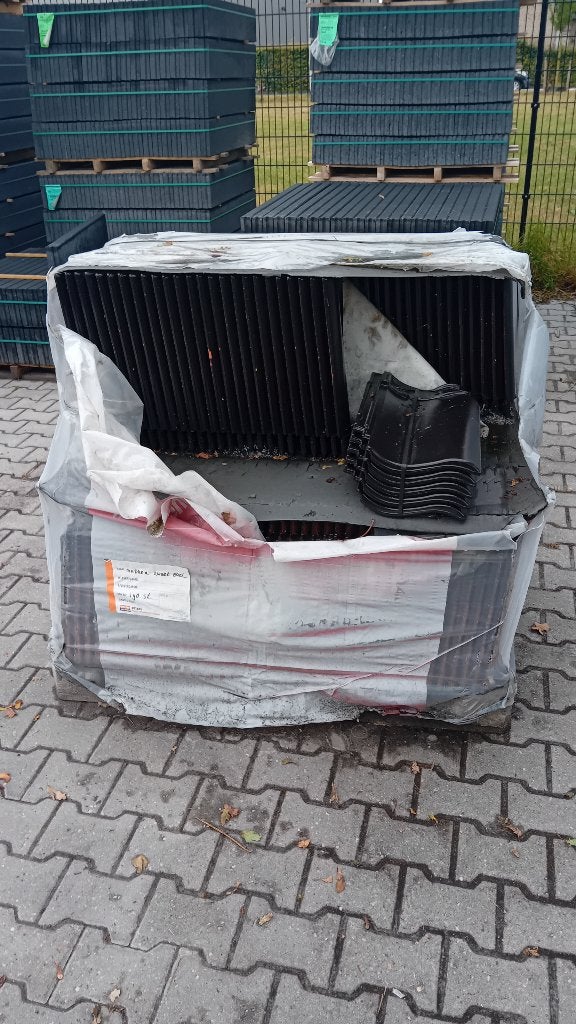 Madura dakpannen - zwart edel, Ophalen, 10 tot 15 m², Steen of Klei, Zwart