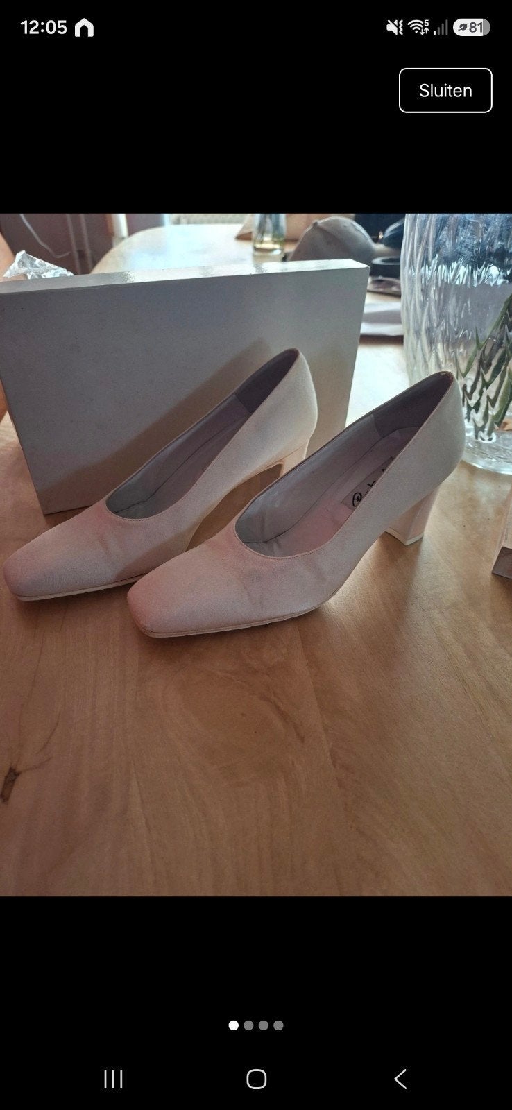 Trouwschoenen maat 38 ivoor wit / ecru, Kleding | Dames, Sophie Sposa, Wit, Schoenen, Ophalen of Verzenden