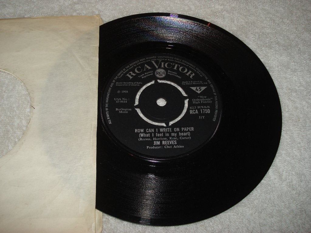 Jim Reeves   How can i write a Letter   UK     Orgineel, Originele persing, Ophalen of Verzenden, Zo goed als nieuw, Country en Western