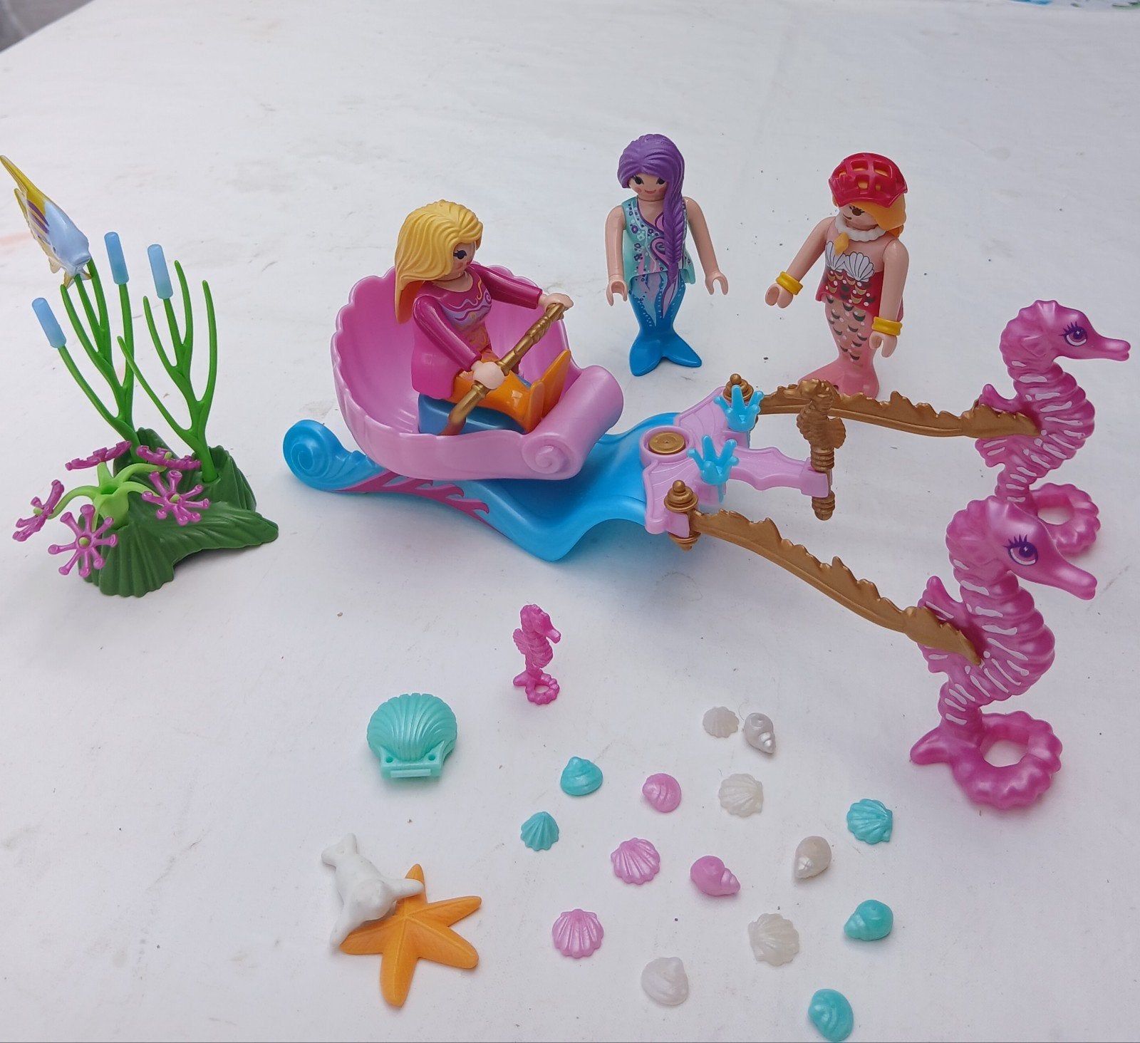 Playmobil 70033, Koets met zeepaardjes en extra's, Ophalen of Verzenden, Zo goed als nieuw