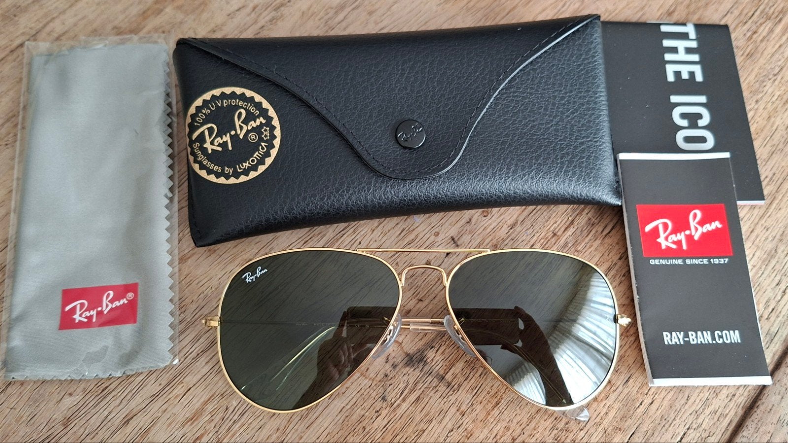 Ray-ban aviator goud, Verzenden, Nieuw, Overige kleuren, Ray-Ban