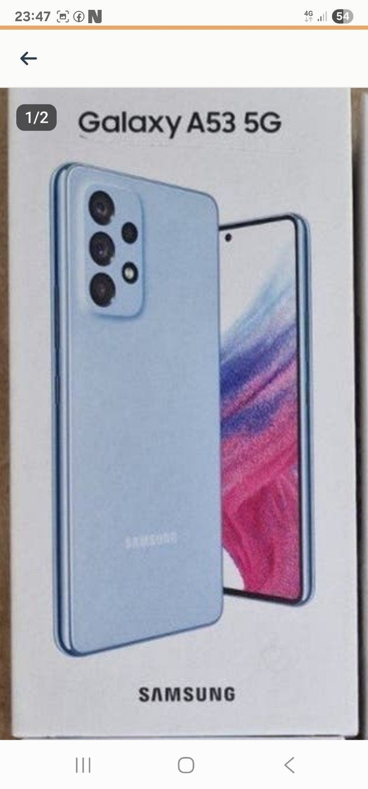 Zo goed als.Nieuw Samsung A53  alles in doos blue  128 gb, Ophalen, Blauw, Zo goed als nieuw, 128 GB