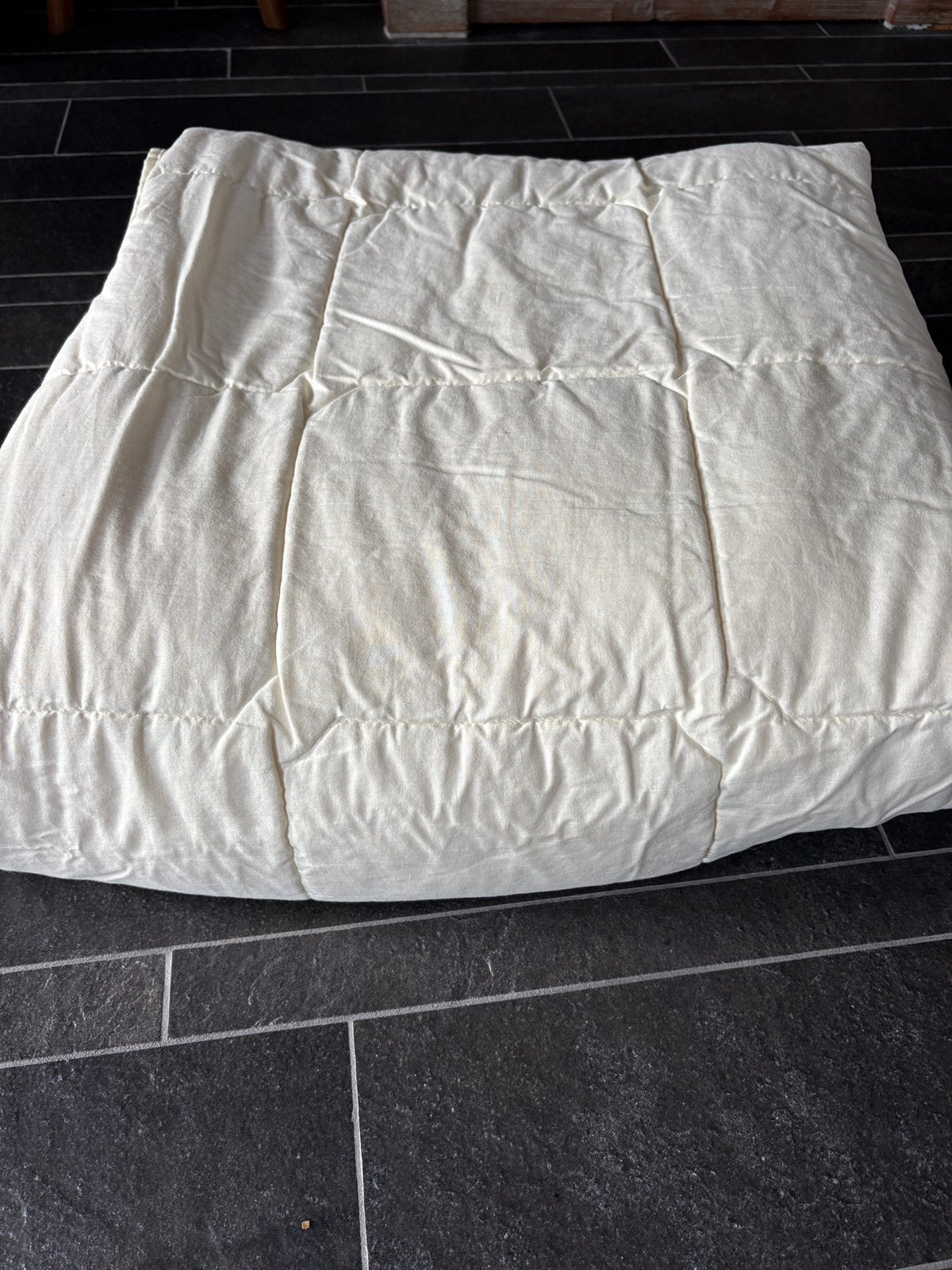 Gratis dekbed wol zomerdeel 240 x 220, Huis en Inrichting, Ophalen, Gebruikt, Wit, Tweepersoons