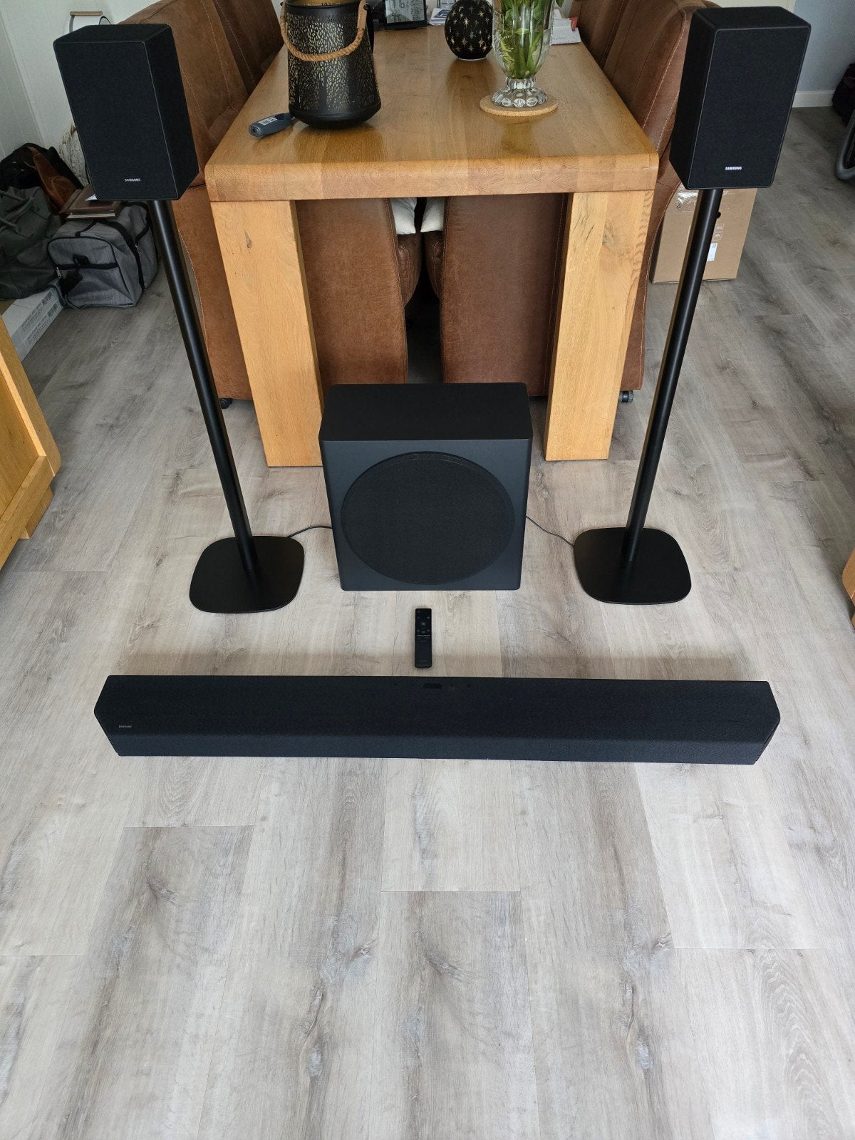 Samsung HW-Q950A Soundbar met Subwoofer en Achterspeakers, Soundbar, 70 watt of meer, Zo goed als nieuw, Overige spelers