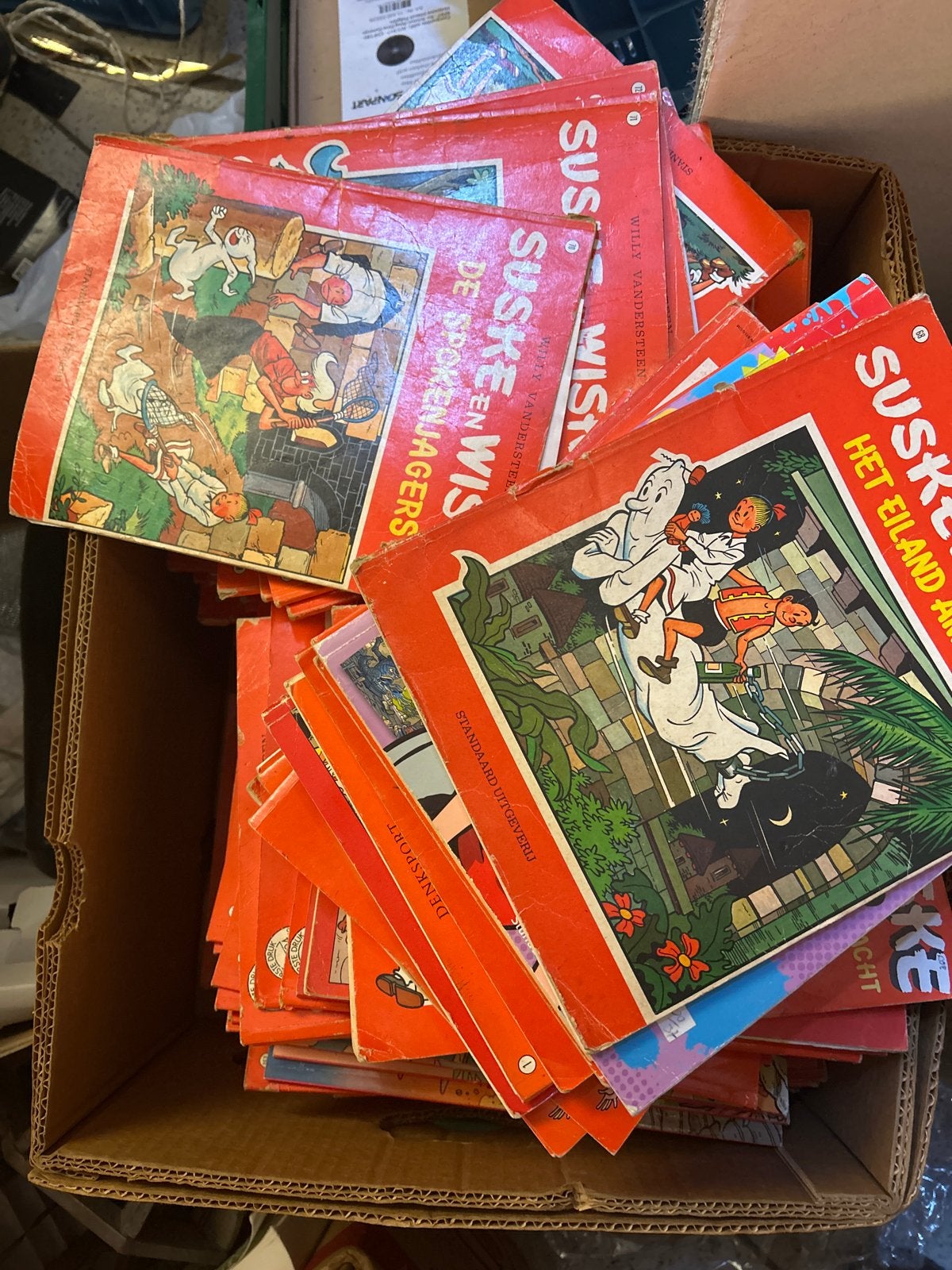 Grote partij Suske en Wiske stripboeken, Meerdere stripboeken, Verzenden, Gelezen