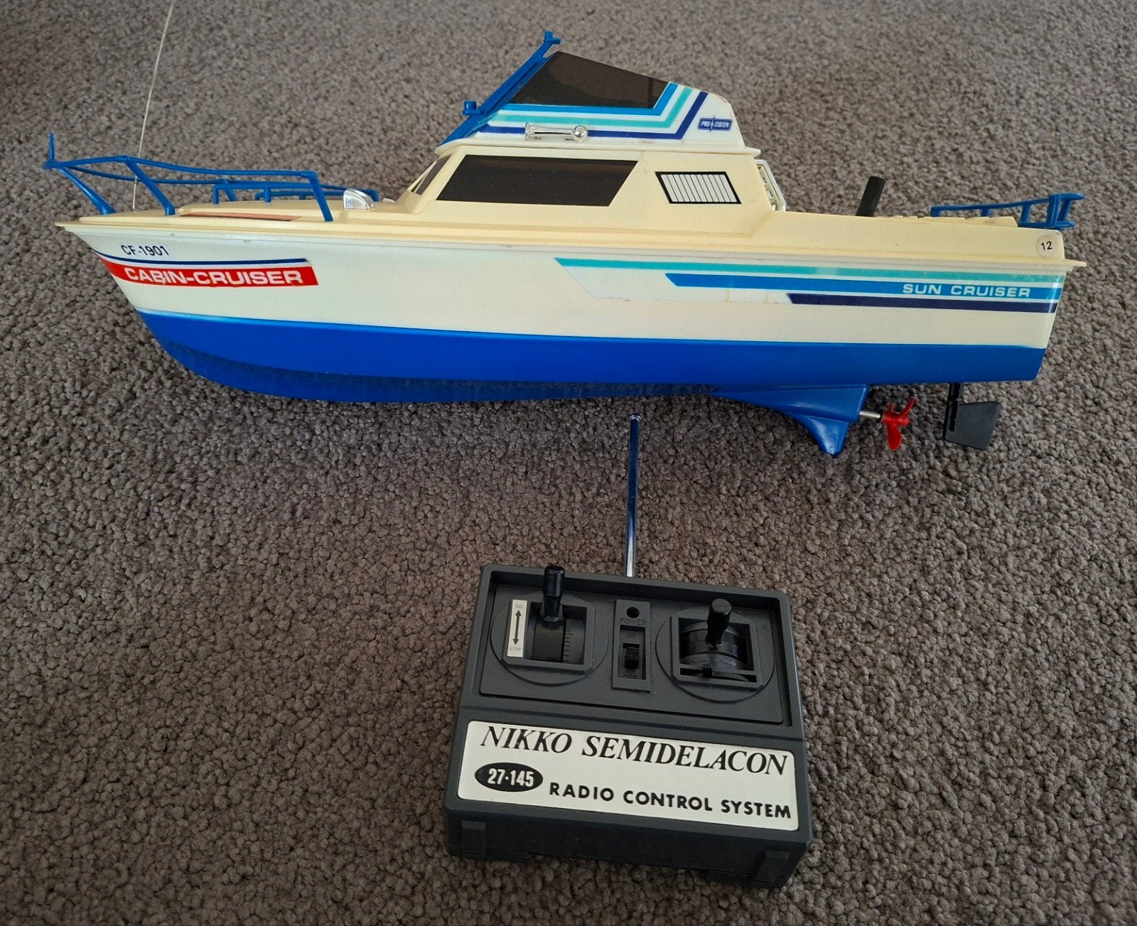 Nikko Cabin Cruiser RC Boot - klassieke Modelboot, Ophalen, Gebruikt, Groter dan 1:32, Overige merken