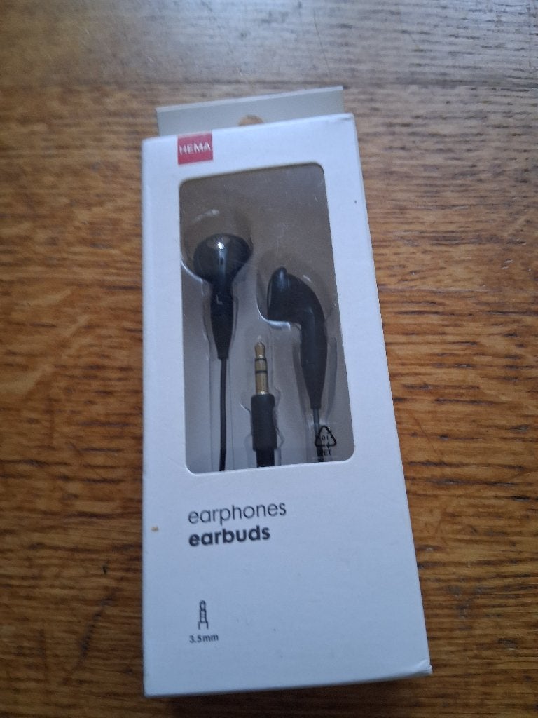 earphones of earbuds, In-ear, Zo goed als nieuw, Zwart, Ophalen