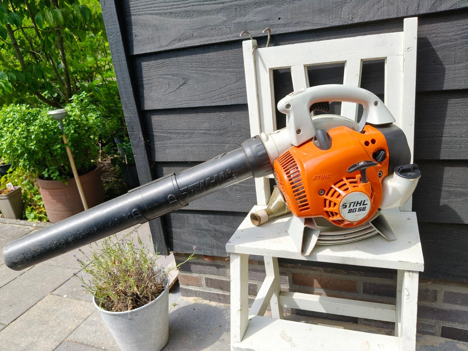 stihl BG 56 bladblazer, Tuin en Terras, Ophalen of Verzenden, Benzine, Handgedragen, Stihl
